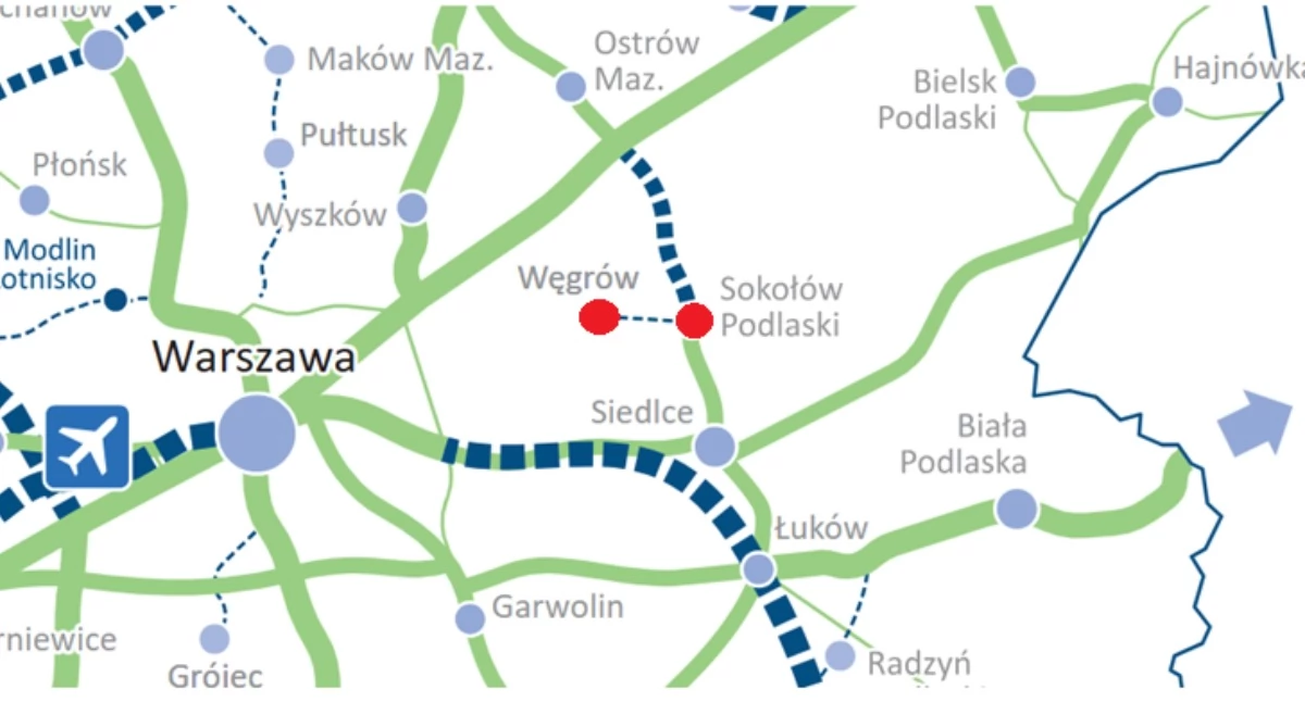 Inwestycje, Znów powstał pomysł budowy linii kolejowej Sokołowa Węgrowa - zdjęcie, fotografia