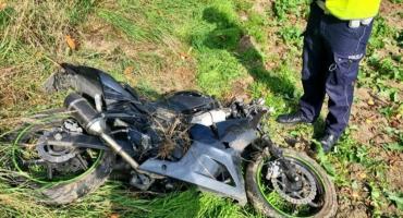 Pijany motocyklista uderzył w BMW