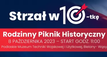 Rodzinny piknik historyczny w militarnym stylu