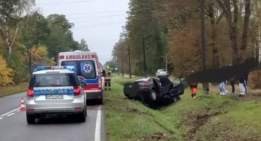 Samochód koziołkował, w środku było dziecko
