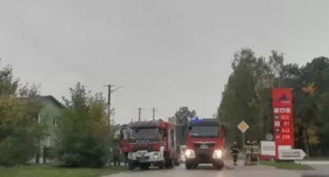 Wypadek cysterny, a potem wozu strażackiego w Miedznie